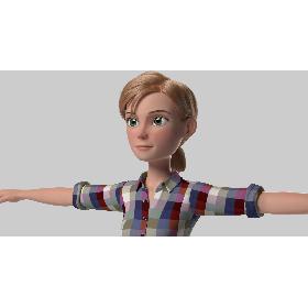 Grace Cartoon Girl Woman Female Blonde